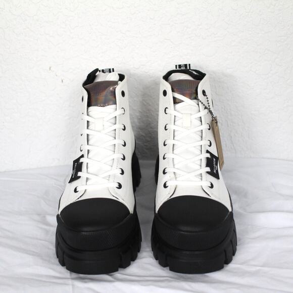 Palladium Boots Revolt Hi Tx Boot Sneaker in Star White Size 9 Street Platform - Picture 2 of 7